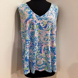 Lilly Pulitzer Gigi starfish paisley top